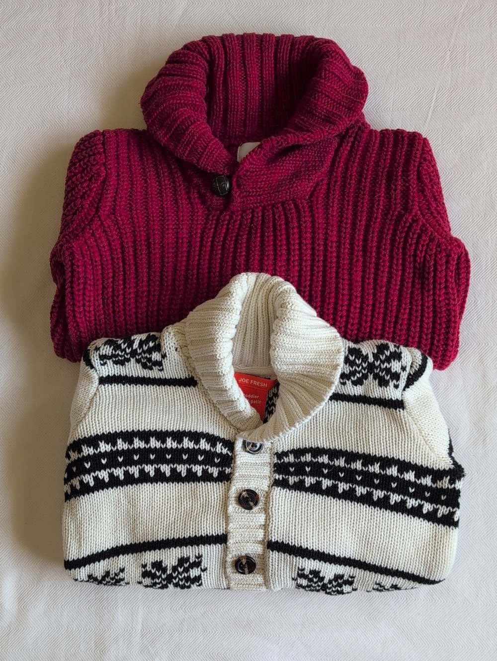Old Navy & Joe Fresh Boys Shawl Collar Knit Cardigan Sweater Lot 4T